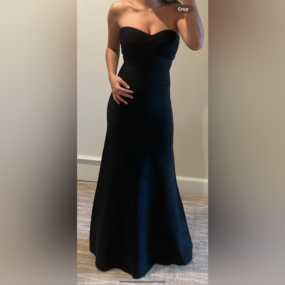 Black Herve Leger Gown